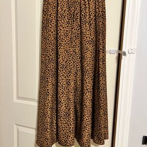 Leopard Print Maxi Skirt